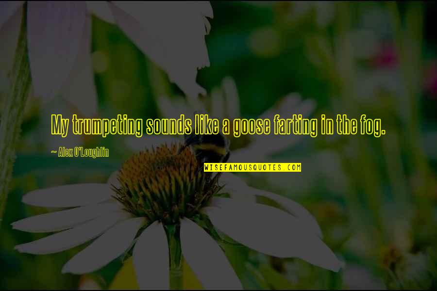 Apprendre Lespagnol Quotes By Alex O'Loughlin: My trumpeting sounds like a goose farting in Apprendre Lespagnol Quotes By Alex O'Loughlin: My trumpeting sounds like a goose farting in