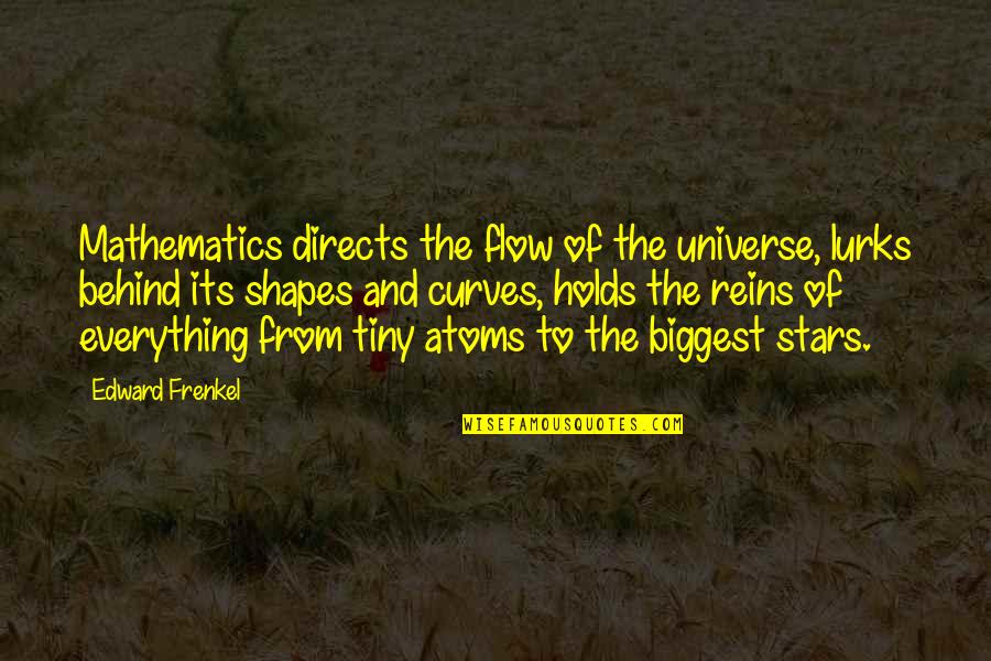Apprised Def Quotes By Edward Frenkel: Mathematics directs the flow of the universe, lurks