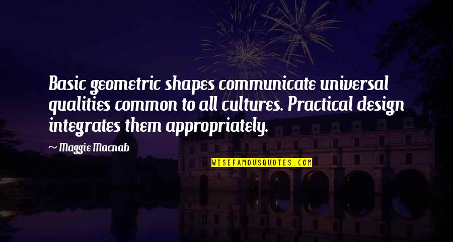 Appropriately Quotes By Maggie Macnab: Basic geometric shapes communicate universal qualities common to Appropriately Quotes By Maggie Macnab: Basic geometric shapes communicate universal qualities common to