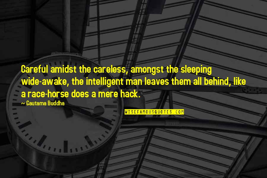 Aptakisic School Quotes By Gautama Buddha: Careful amidst the careless, amongst the sleeping wide-awake,
