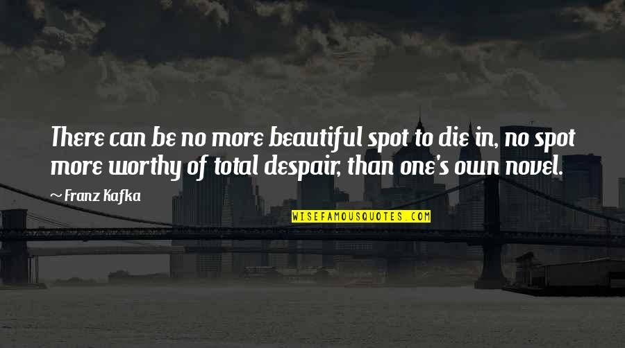 Aptekar Robert Quotes By Franz Kafka: There can be no more beautiful spot to