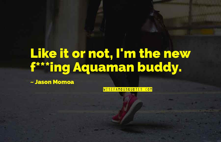 Aquaman Quotes By Jason Momoa: Like it or not, I'm the new f***ing