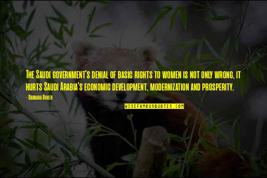 Arabia Quotes By Barbara Boxer: The Saudi government's denial of basic rights to Arabia Quotes By Barbara Boxer: The Saudi government's denial of basic rights to