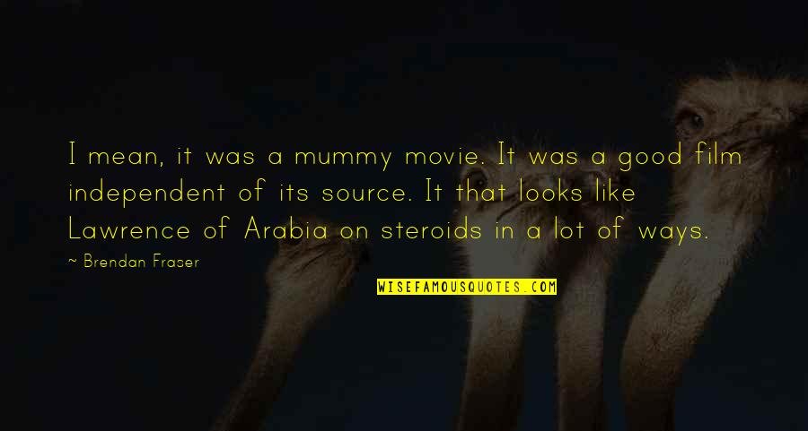 Arabia Quotes By Brendan Fraser: I mean, it was a mummy movie. It