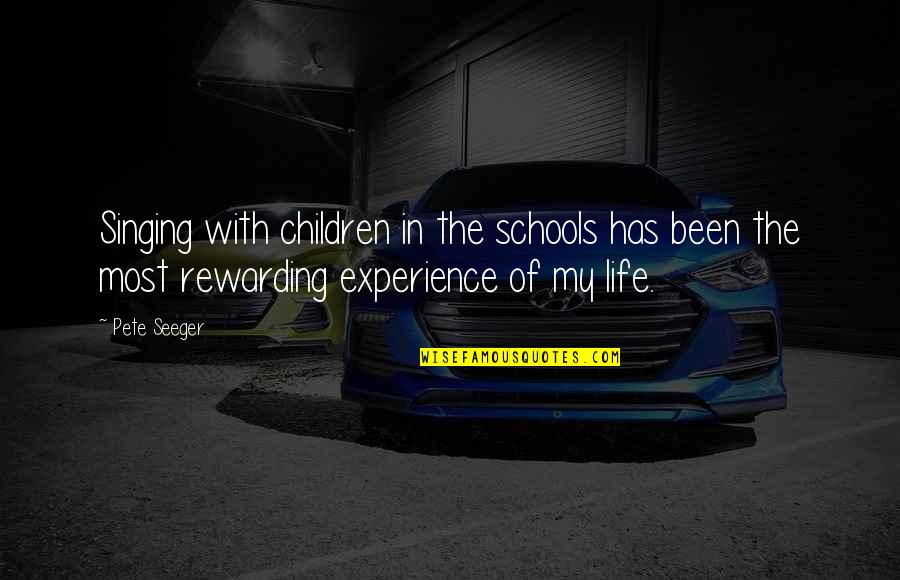 Aranka Konecn Quotes By Pete Seeger: Singing with children in the schools has been Aranka Konecn Quotes By Pete Seeger: Singing with children in the schools has been
