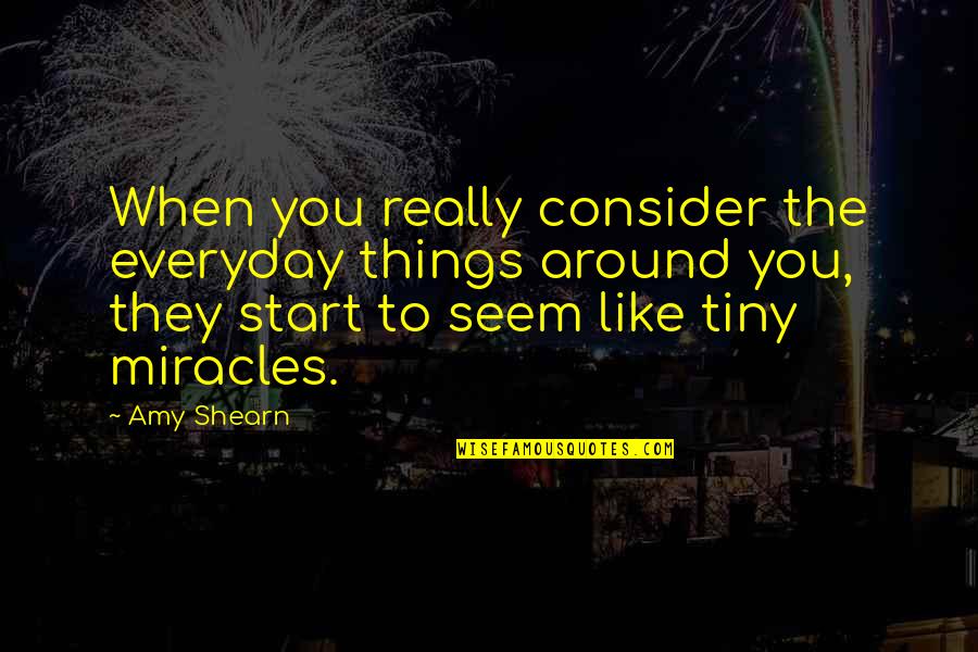 Aranzazu Hernandez Quotes By Amy Shearn: When you really consider the everyday things around Aranzazu Hernandez Quotes By Amy Shearn: When you really consider the everyday things around