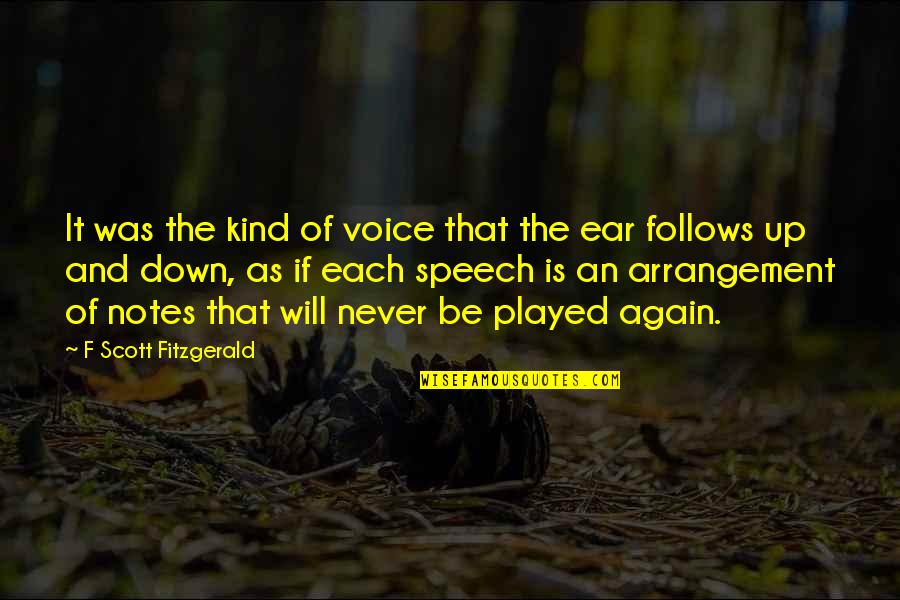 Araxi Lindsey Quotes By F Scott Fitzgerald: It was the kind of voice that the Araxi Lindsey Quotes By F Scott Fitzgerald: It was the kind of voice that the