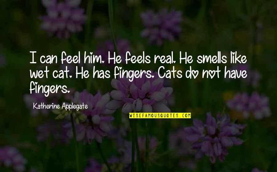 Arbeiterkammer Quotes By Katherine Applegate: I can feel him. He feels real. He Arbeiterkammer Quotes By Katherine Applegate: I can feel him. He feels real. He
