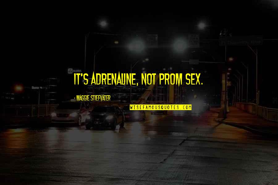 Arcane Short Quotes By Maggie Stiefvater: It's adrenaline, not prom sex. Arcane Short Quotes By Maggie Stiefvater: It's adrenaline, not prom sex.