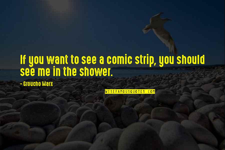 Arcangel Rafael Quotes By Groucho Marx: If you want to see a comic strip,