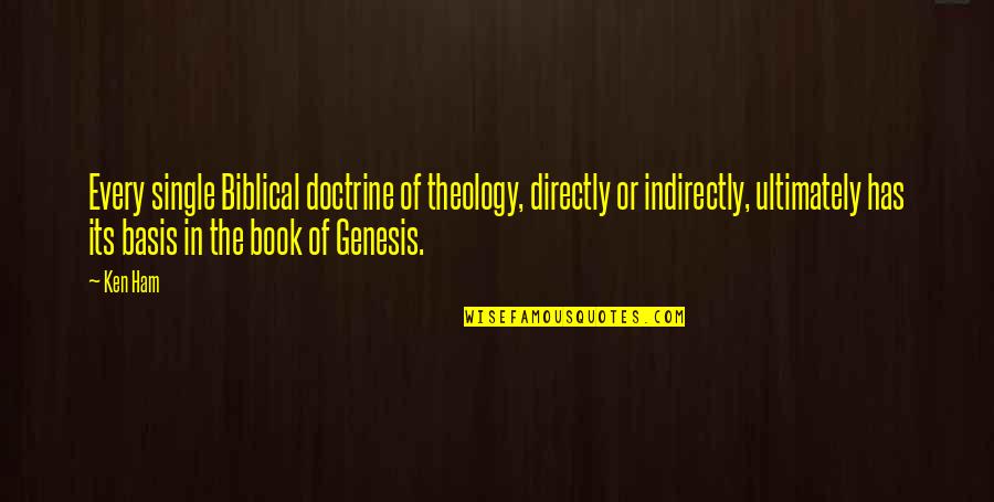 Archenemies Marissa Quotes By Ken Ham: Every single Biblical doctrine of theology, directly or