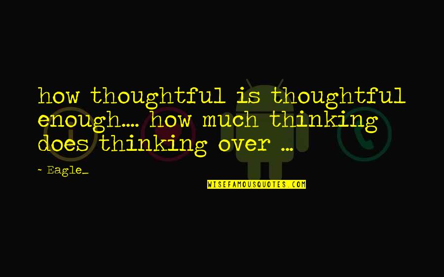 Archibald Rutledge Quotes By Eagle_: how thoughtful is thoughtful enough.... how much thinking