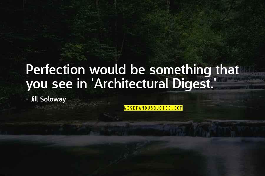 Architectural Quotes By Jill Soloway: Perfection would be something that you see in