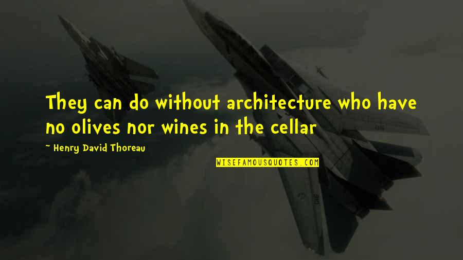 Architecture And Society Quotes By Henry David Thoreau: They can do without architecture who have no