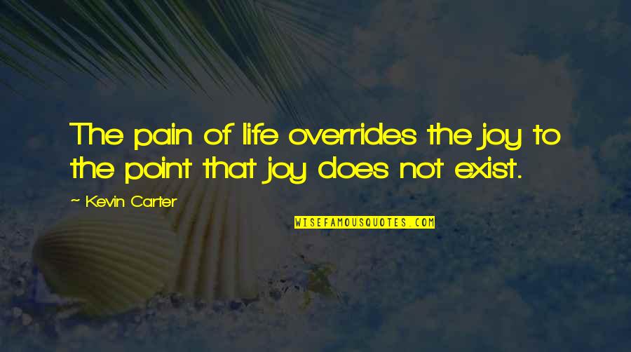 Arcitecture Quotes By Kevin Carter: The pain of life overrides the joy to