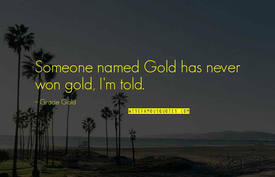 Arco Stock Quote Quotes By Gracie Gold: Someone named Gold has never won gold, I'm Arco Stock Quote Quotes By Gracie Gold: Someone named Gold has never won gold, I'm