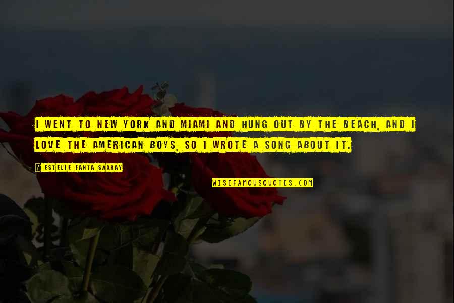 Arctonic Quotes By Estelle Fanta Swaray: I went to New York and Miami and Arctonic Quotes By Estelle Fanta Swaray: I went to New York and Miami and