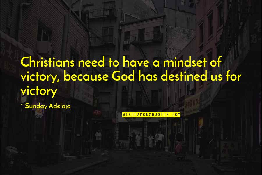 Ardyn Izunia Quotes By Sunday Adelaja: Christians need to have a mindset of victory,