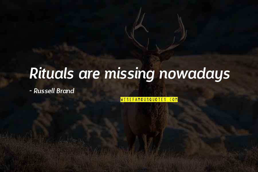 Are Poem Titles In Italics Or Quotes By Russell Brand: Rituals are missing nowadays Are Poem Titles In Italics Or Quotes By Russell Brand: Rituals are missing nowadays