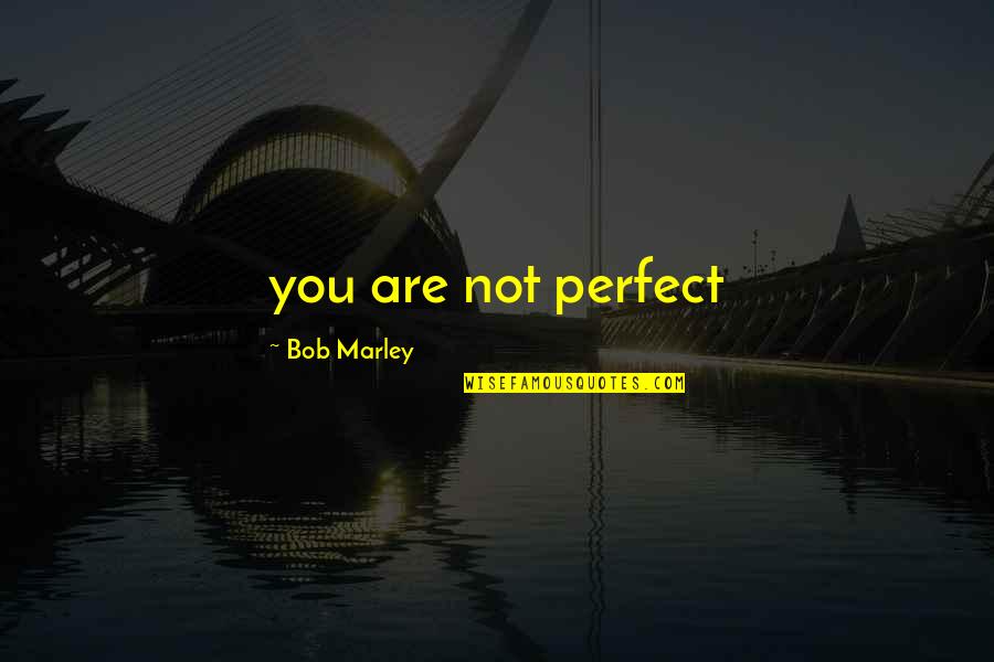 Are You Perfect Quotes By Bob Marley: you are not perfect