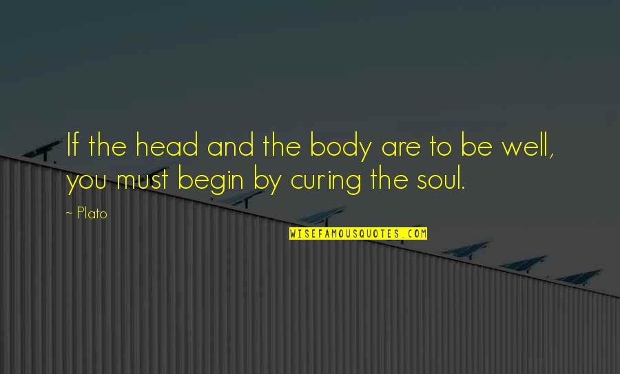 Are You Well Quotes By Plato: If the head and the body are to