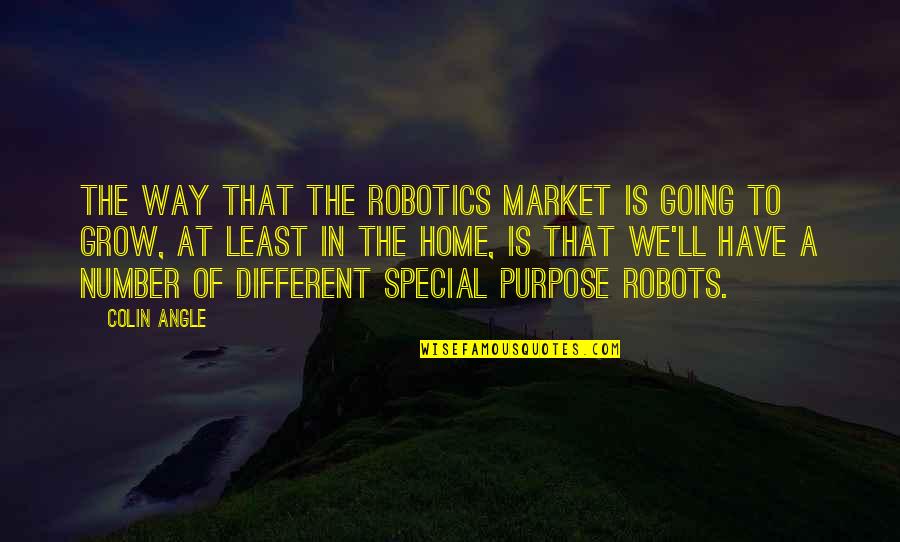 Ares Greek Mythology Quotes By Colin Angle: The way that the robotics market is going