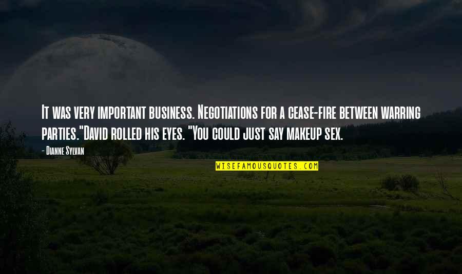 Ares Injustice Quotes By Dianne Sylvan: It was very important business. Negotiations for a Ares Injustice Quotes By Dianne Sylvan: It was very important business. Negotiations for a