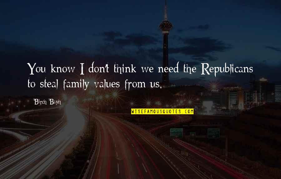Arezki Boudaoud Quotes By Birch Bayh: You know I don't think we need the