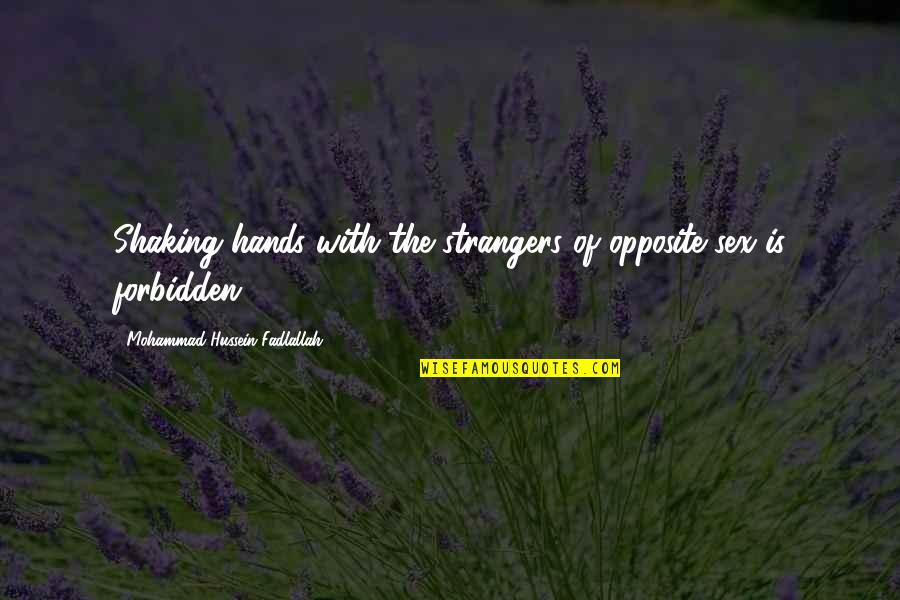 Argente Utilities Quotes By Mohammad Hussein Fadlallah: Shaking hands with the strangers of opposite sex Argente Utilities Quotes By Mohammad Hussein Fadlallah: Shaking hands with the strangers of opposite sex