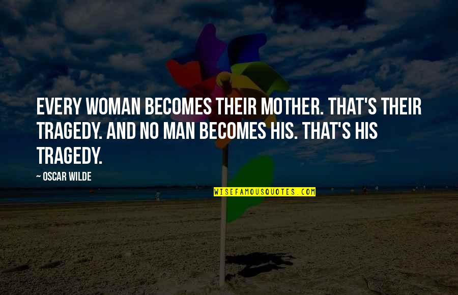 Arghhh Quotes By Oscar Wilde: Every woman becomes their mother. That's their tragedy.