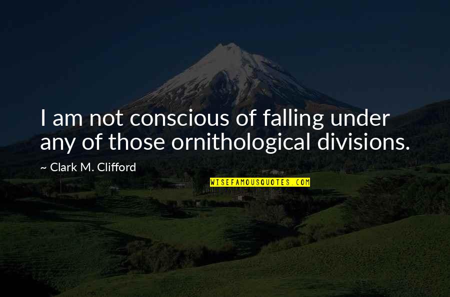 Arhanghelul Quotes By Clark M. Clifford: I am not conscious of falling under any