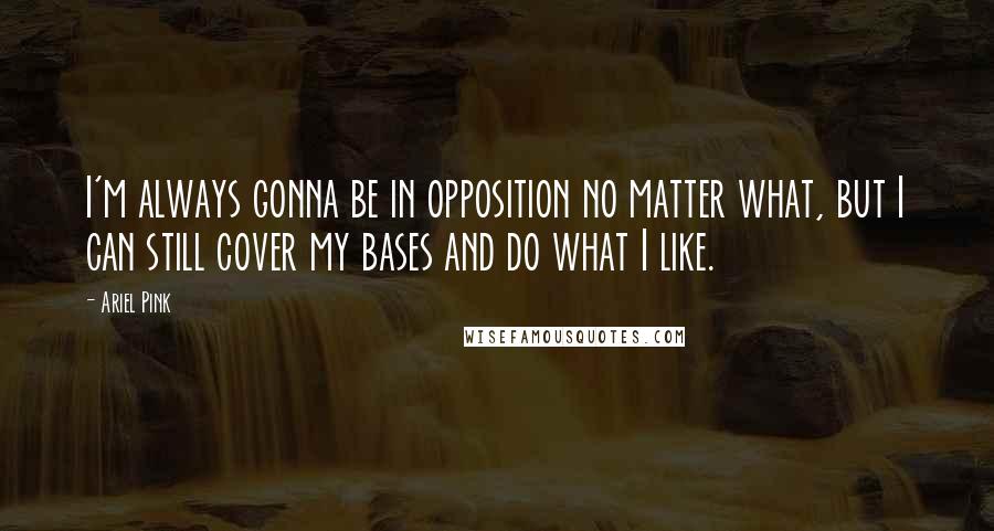 Ariel Pink quotes: I'm always gonna be in opposition no matter what, but I can still cover my bases and do what I like.