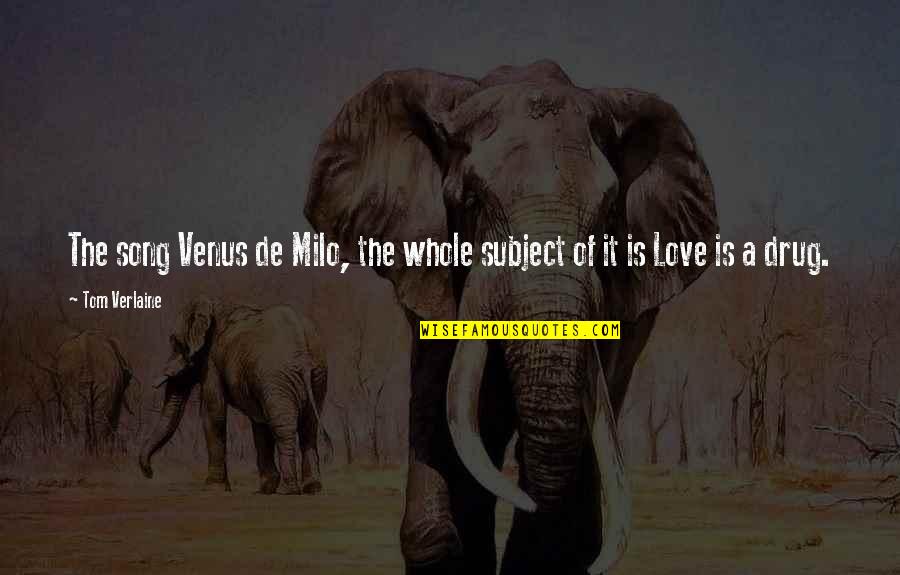 Arielle Kebbel Quotes By Tom Verlaine: The song Venus de Milo, the whole subject