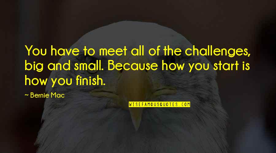 Arienne Gomes Quotes By Bernie Mac: You have to meet all of the challenges,
