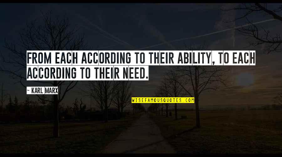 Aries Man Love Life Quotes By Karl Marx: From each according to their ability, to each