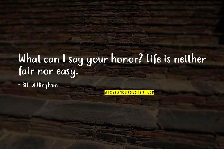 Ariston Kavanagh Quotes By Bill Willingham: What can I say your honor? Life is