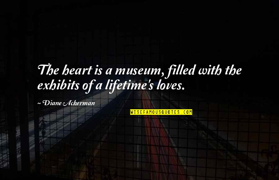 Aristotle Private Property Quotes By Diane Ackerman: The heart is a museum, filled with the