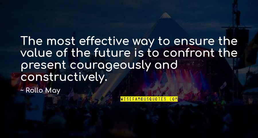 Aristotle The Art Of Rhetoric Quotes By Rollo May: The most effective way to ensure the value Aristotle The Art Of Rhetoric Quotes By Rollo May: The most effective way to ensure the value