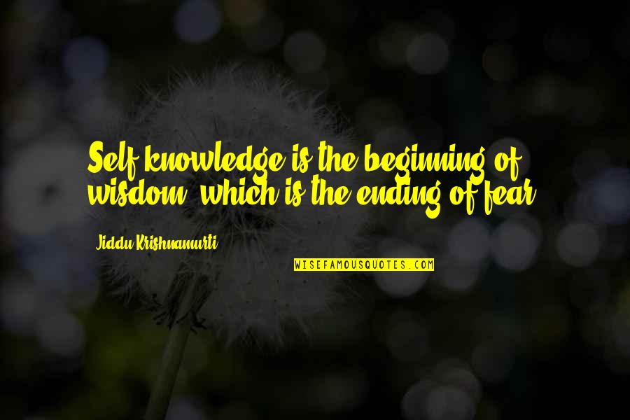 Arkady Svidrigailov Quotes By Jiddu Krishnamurti: Self-knowledge is the beginning of wisdom, which is