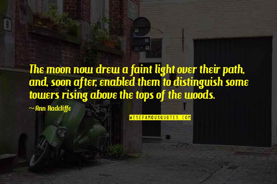 Arktisk Stadion Quotes By Ann Radcliffe: The moon now drew a faint light over Arktisk Stadion Quotes By Ann Radcliffe: The moon now drew a faint light over