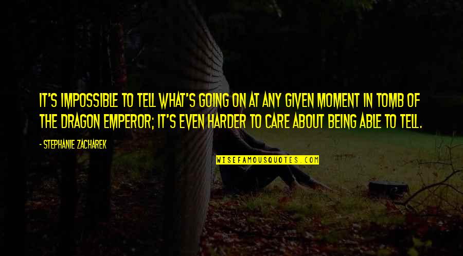Arlinda Moriarty Quotes By Stephanie Zacharek: It's impossible to tell what's going on at