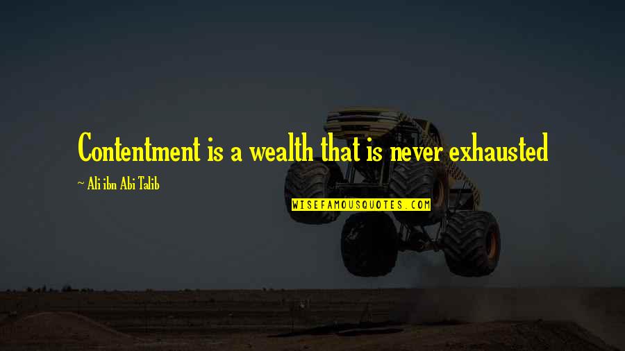 Armadilha Petrolifera Quotes By Ali Ibn Abi Talib: Contentment is a wealth that is never exhausted Armadilha Petrolifera Quotes By Ali Ibn Abi Talib: Contentment is a wealth that is never exhausted
