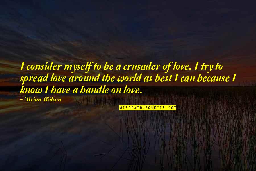 Armatopia Quotes By Brian Wilson: I consider myself to be a crusader of