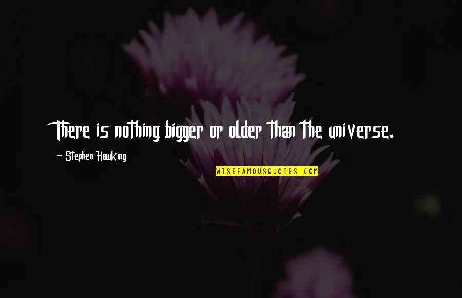 Armenien Shield Quotes By Stephen Hawking: There is nothing bigger or older than the