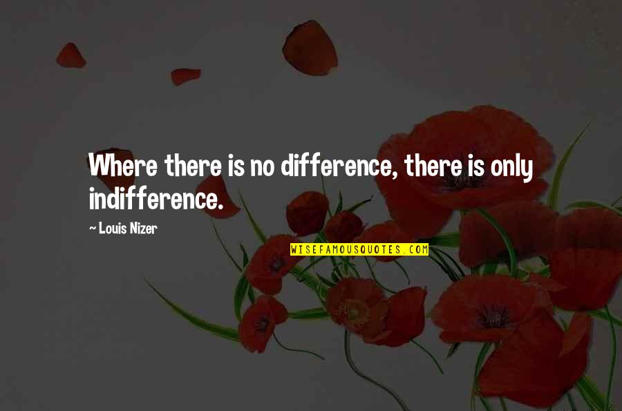 Arminius 357 Quotes By Louis Nizer: Where there is no difference, there is only