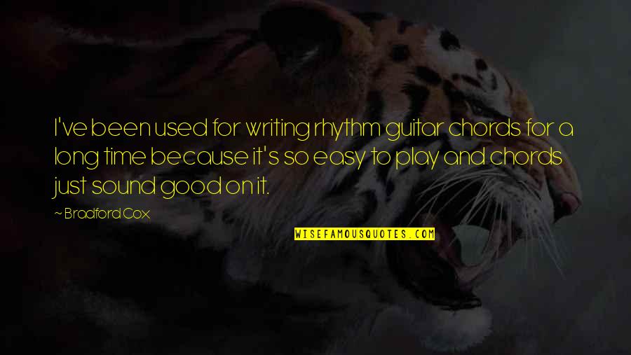 Armless Archer Quotes By Bradford Cox: I've been used for writing rhythm guitar chords Armless Archer Quotes By Bradford Cox: I've been used for writing rhythm guitar chords