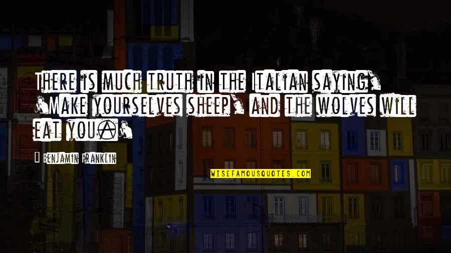 Armonia De Color Quotes By Benjamin Franklin: There is much truth in the Italian saying,