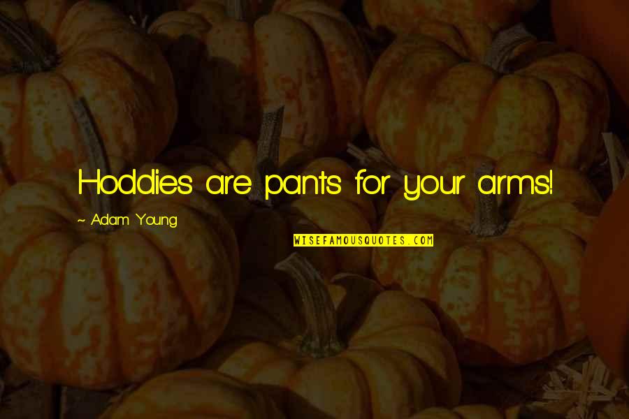 Arms For Quotes By Adam Young: Hoddies are pants for your arms!