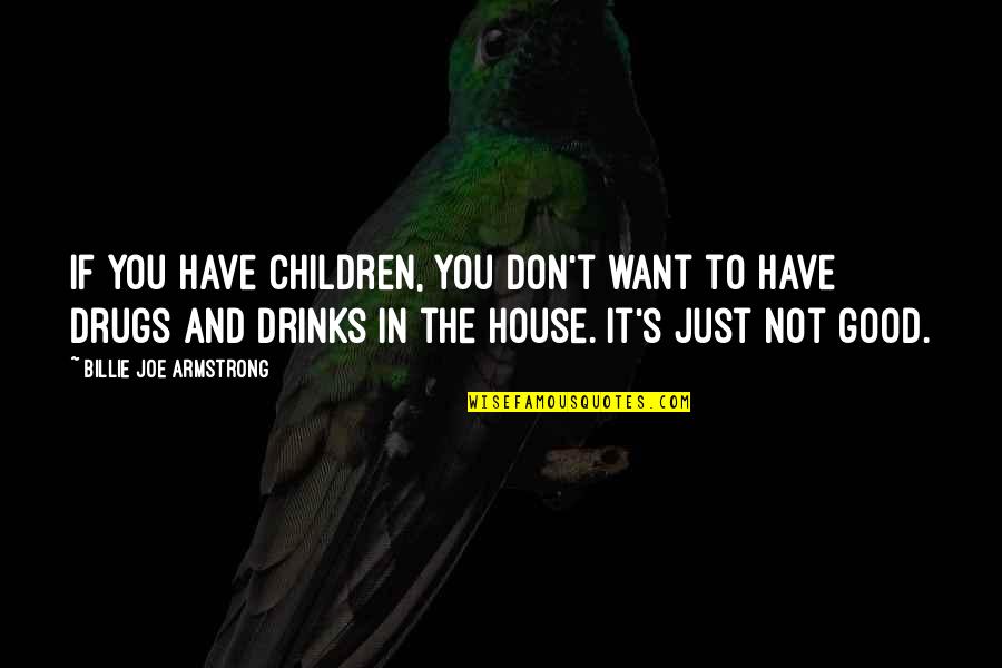 Armstrong's Quotes By Billie Joe Armstrong: If you have children, you don't want to
