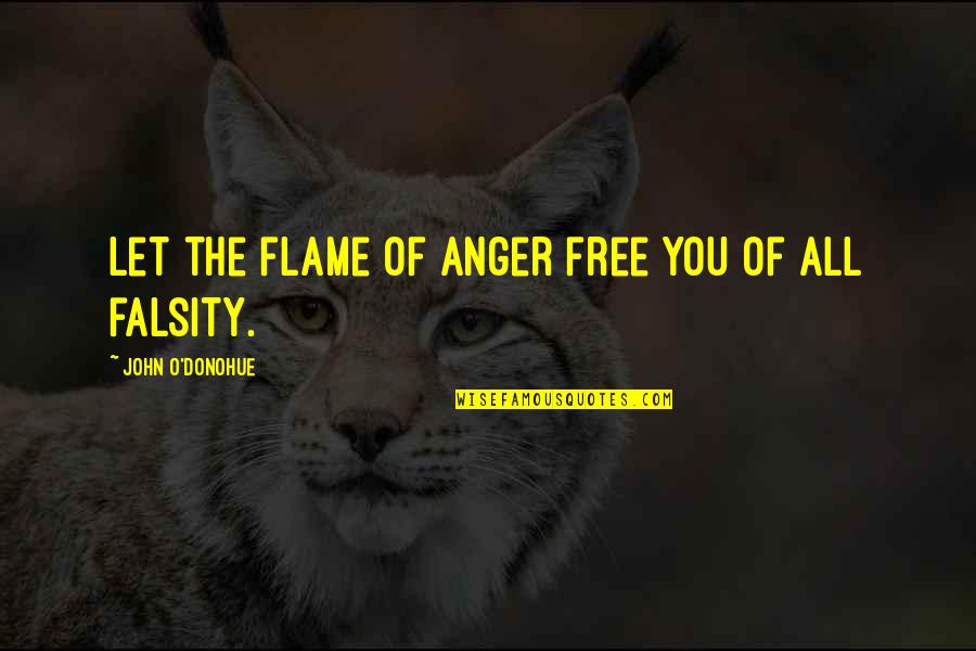 Army Friends Quotes By John O'Donohue: Let the flame of anger free you of